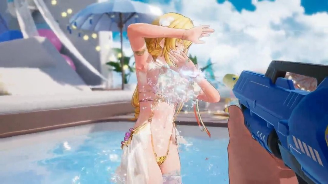 《尘白禁区》泳装嬉水场景 芬妮太性感了！