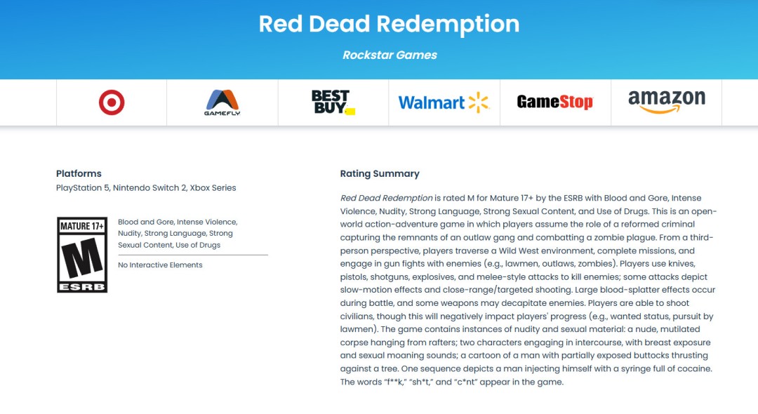 《荒野大镖客:救赎》要登PS5、Xbox Series和Switch 2