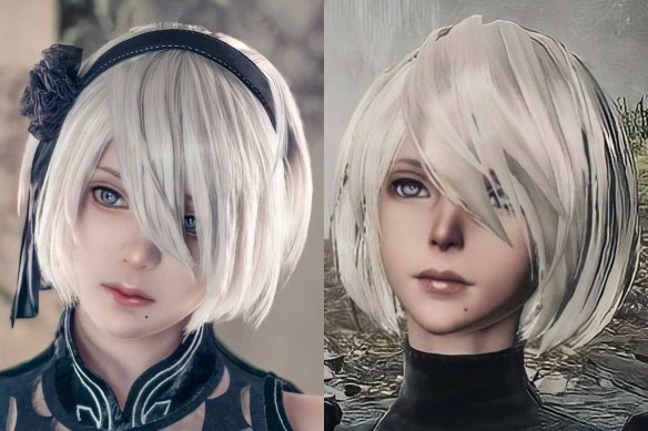  日本Coser神还原尼尔机械纪元2B角色