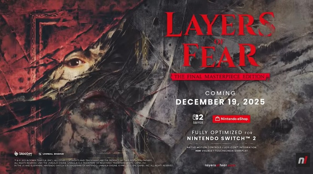  层层恐惧最终杰出版 Switch2完整收录 12月19日