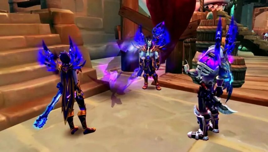  魔兽世界精灵族大团结半精灵娜迦亡灵精灵震撼回归