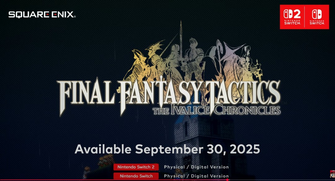  最终幻想战略版伊瓦利斯编年史NS2发售日故事PV公开