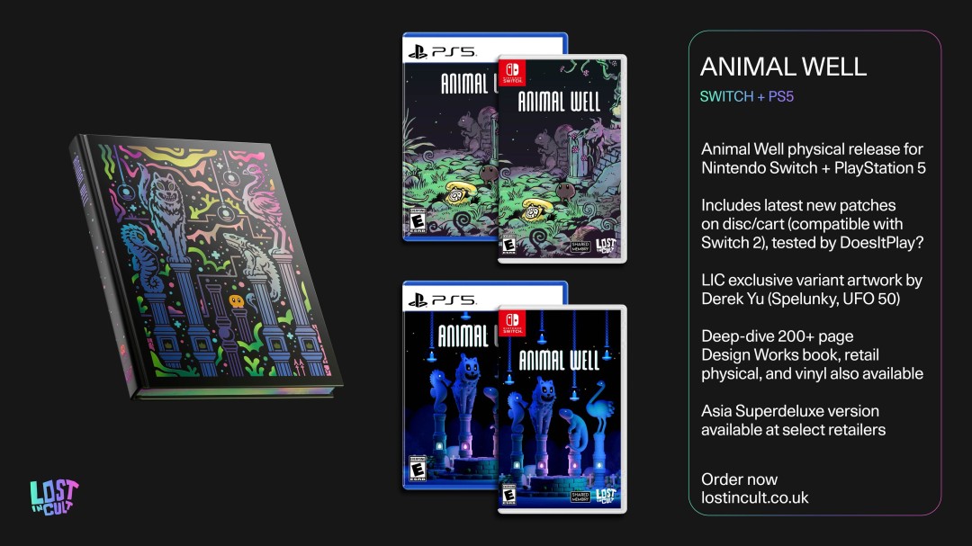 《动物井》实体版确认收录全部更新补丁 支持Switch2