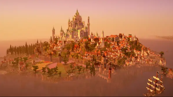  玩家十年打造我的世界岛屿建设对比图