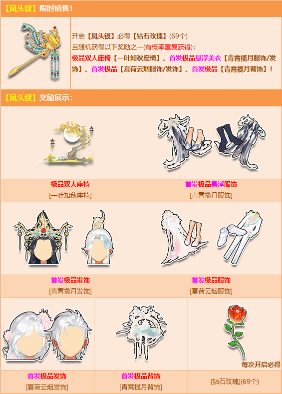  QQ飞车凤头钗赢青霄揽月悬浮美衣首发