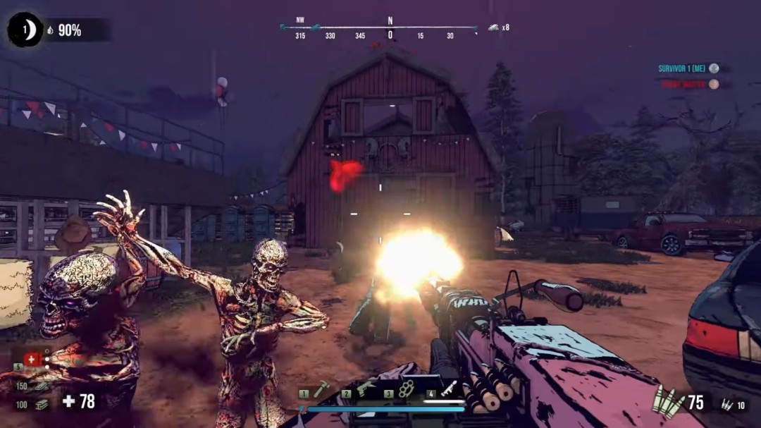 《七日杀》4V1对战版《七日血月》抢先体验 合作对抗尸王