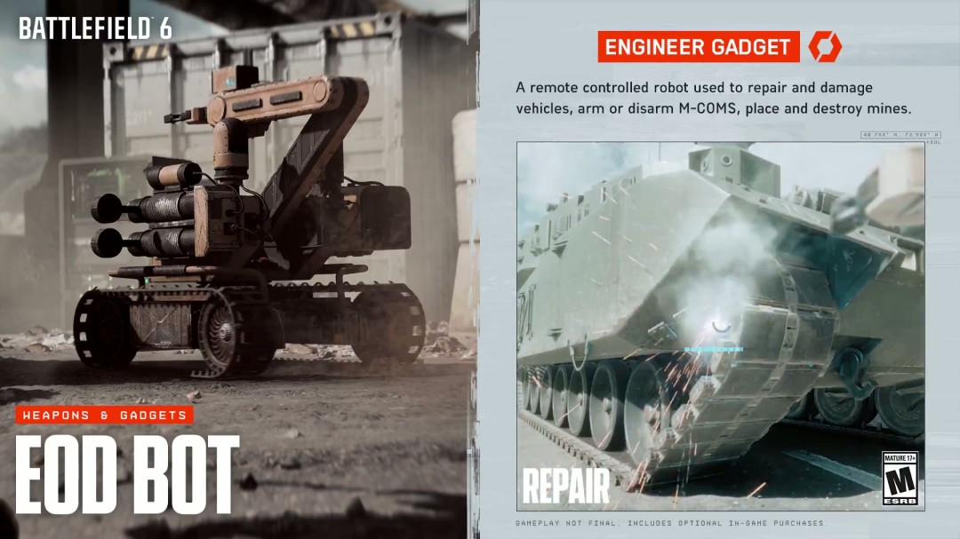  《战地6》EOD排爆机器人工程兵最佳作战装备解析