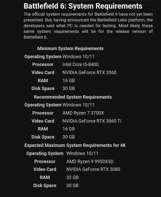 《战地6》超高画质效果