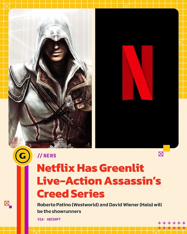  网飞将拍摄刺客信条真人剧集