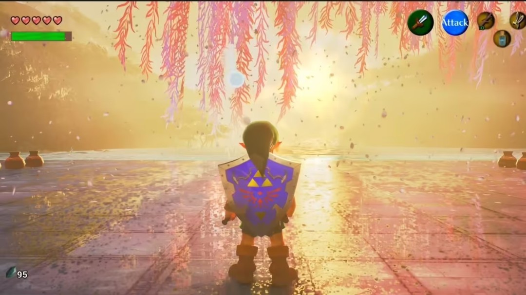 《塞尔达:时之笛》粉丝重制版新演示 林克头发更动感