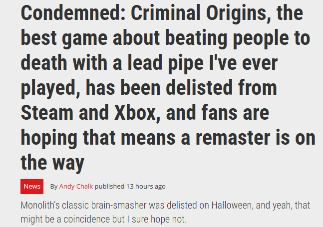  《死刑犯：罪恶起源》突然下架引发重制猜想