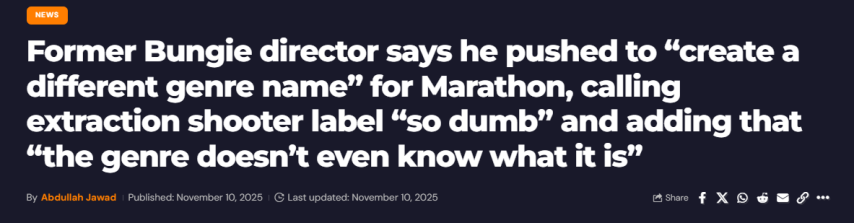  前马拉松总监批搜打撤分类蠢应重塑游戏类型命名