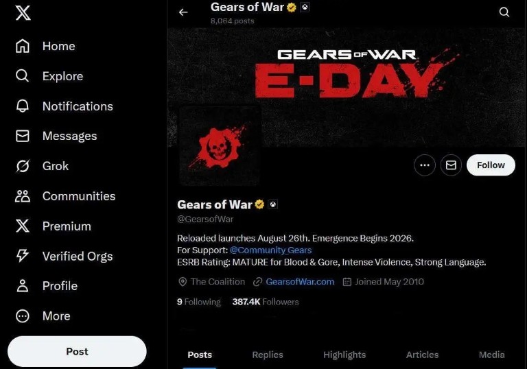 计划不变!《战争机器:事变日》确认将于2026年发售