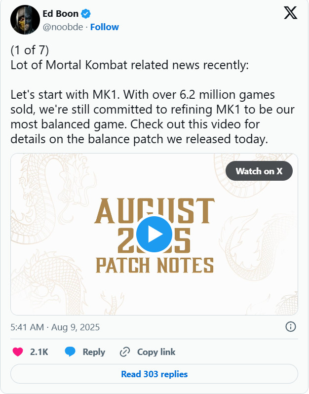  真人快打1销量破620万Steam特惠114元