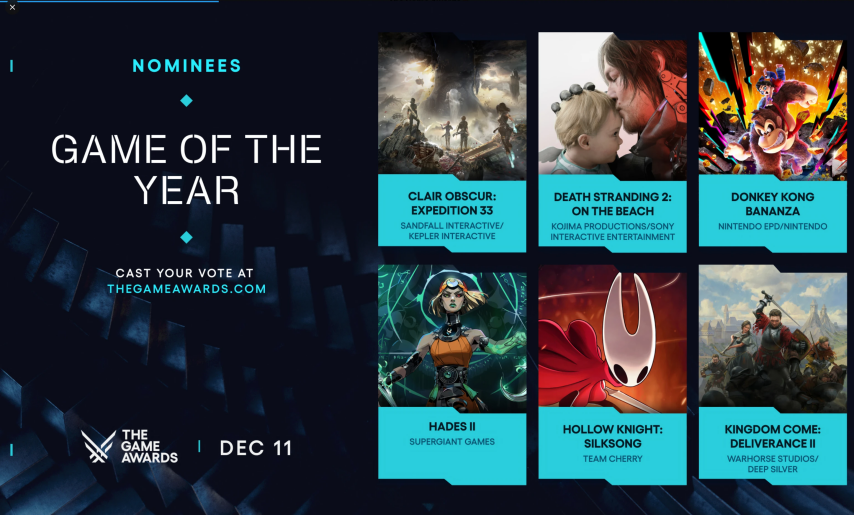  TGA 2025宣传片首发！年度游戏大奖热门预测