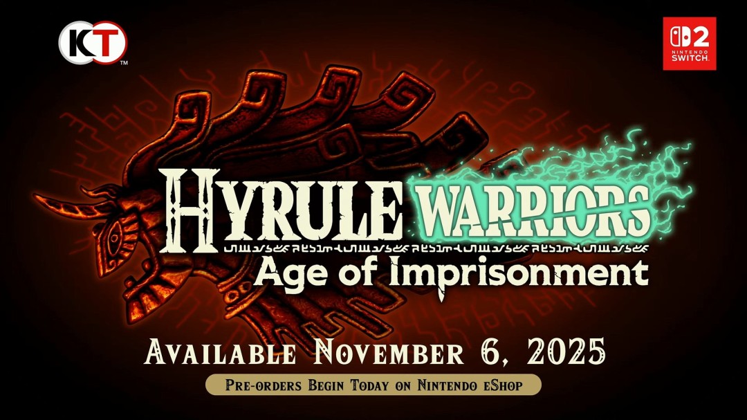  《塞尔达无双：封印战记》11月6日登陆Switch2平台