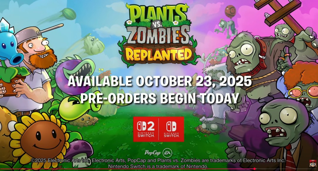  植物大战僵尸重植版登陆Switch 2新增本地联机PvP