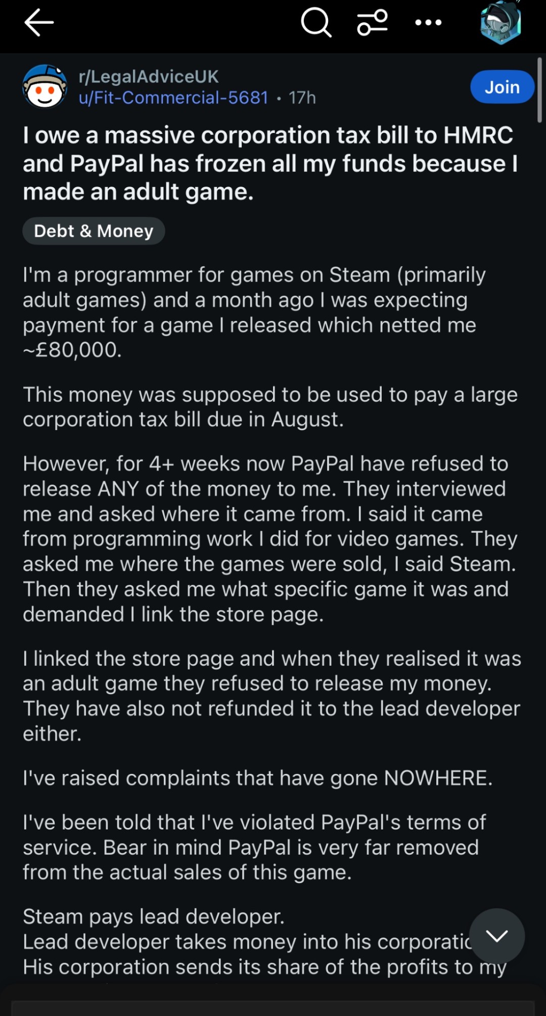  Steam成人游戏开发者PayPal资金遭冻结事件升级