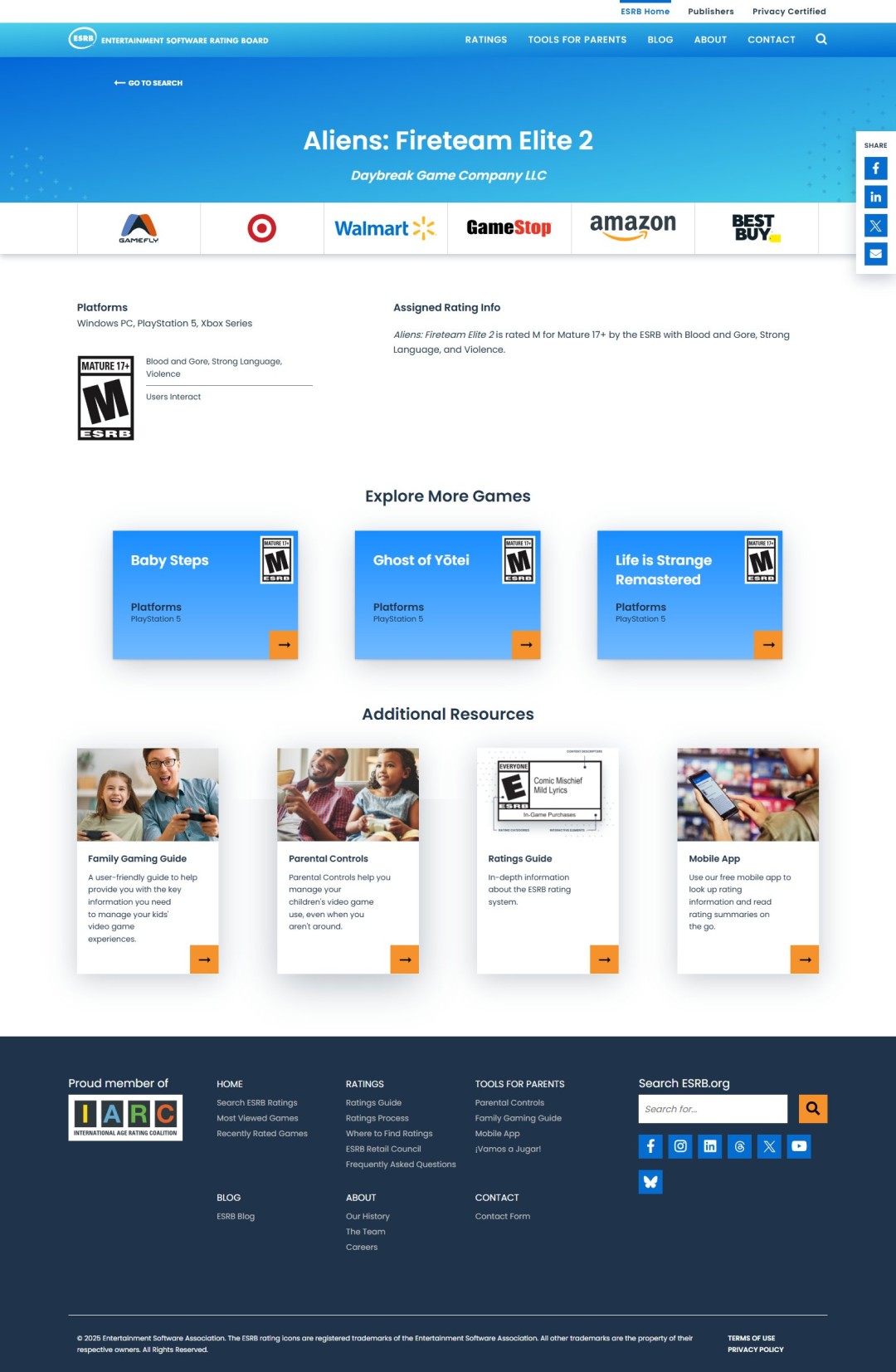  《异形火力小队2》ESRB评级确认今年正式发售