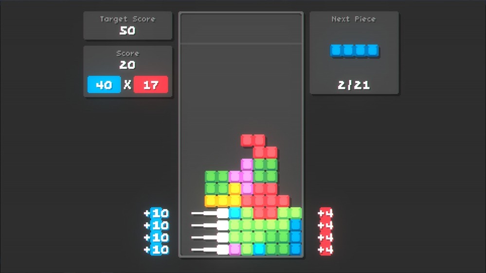 《爆连方块》新品节Demo公开:肉鸽+俄罗斯方块有没有搞头?