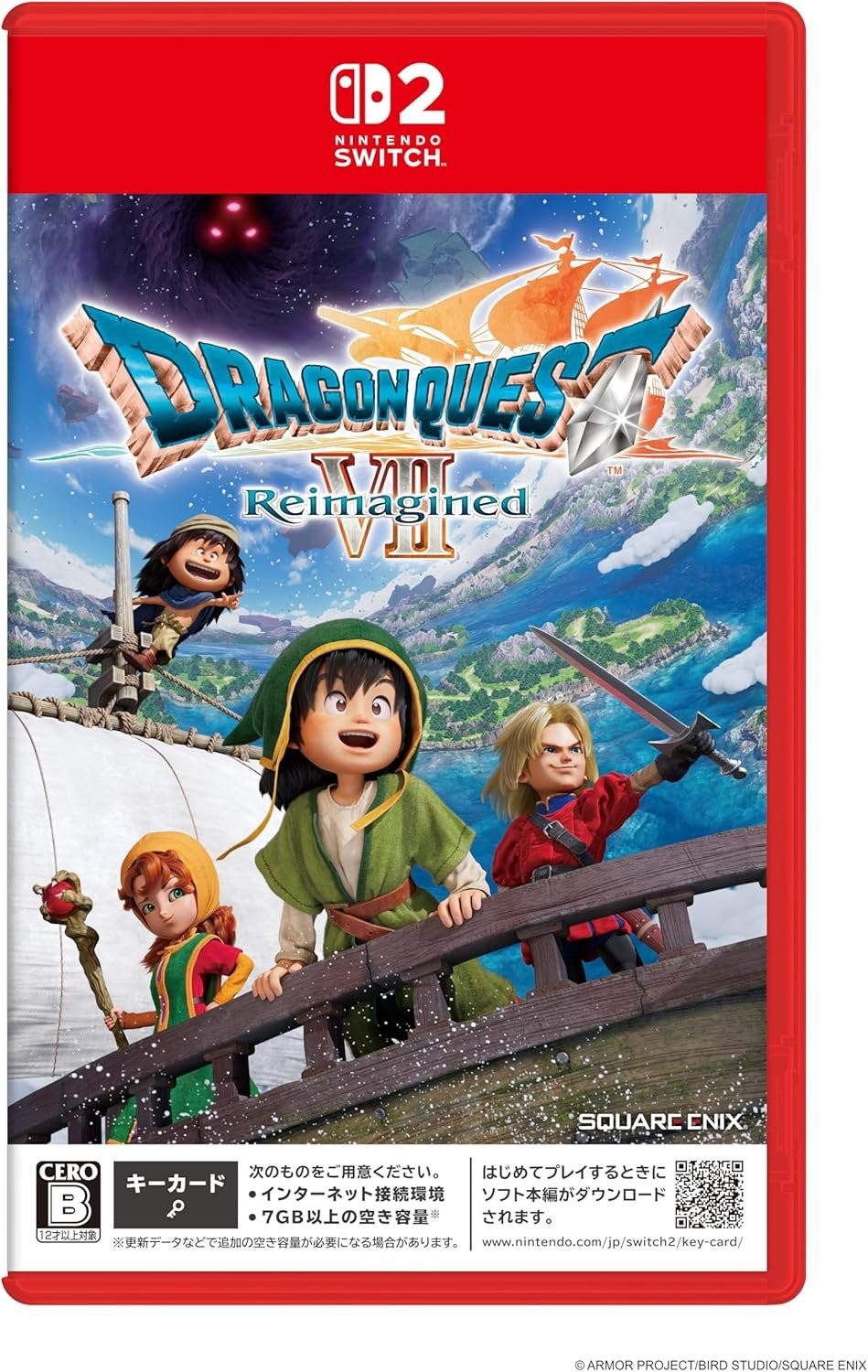  Switch 2版《勇者斗恶龙7》重制版仅7GB