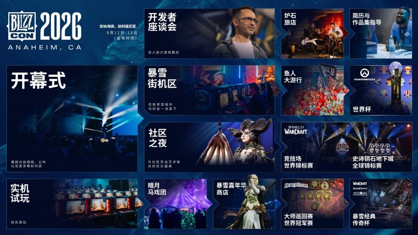  暴雪嘉年华2026年回归 早鸟票249.99美元本周开售