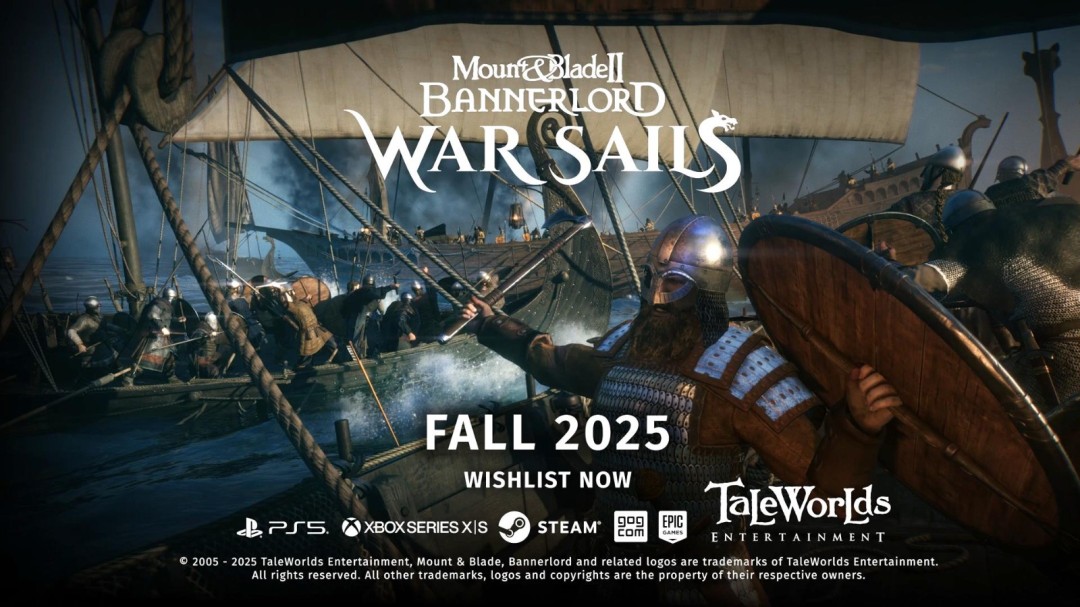  《骑马与砍杀2》新DLC战帆预告 维京海战玩法刺激