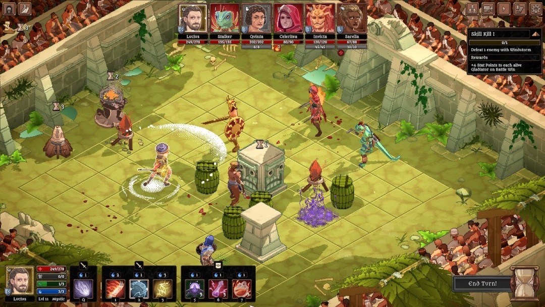  像素风回合制策略《角斗士血域》试玩Demo上线 新增职业武器