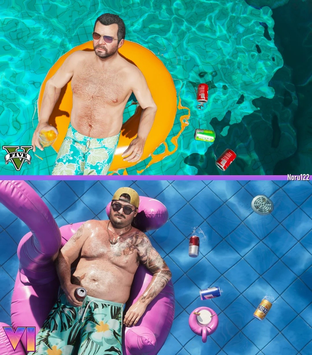 粉丝用《给他爱5》重现《GTA6》官方截图