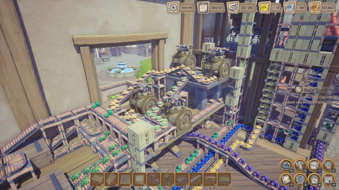 立体工厂魔法炼金 中世纪模拟经营自动化生产游戏《炼金工厂》将于11月21日发售