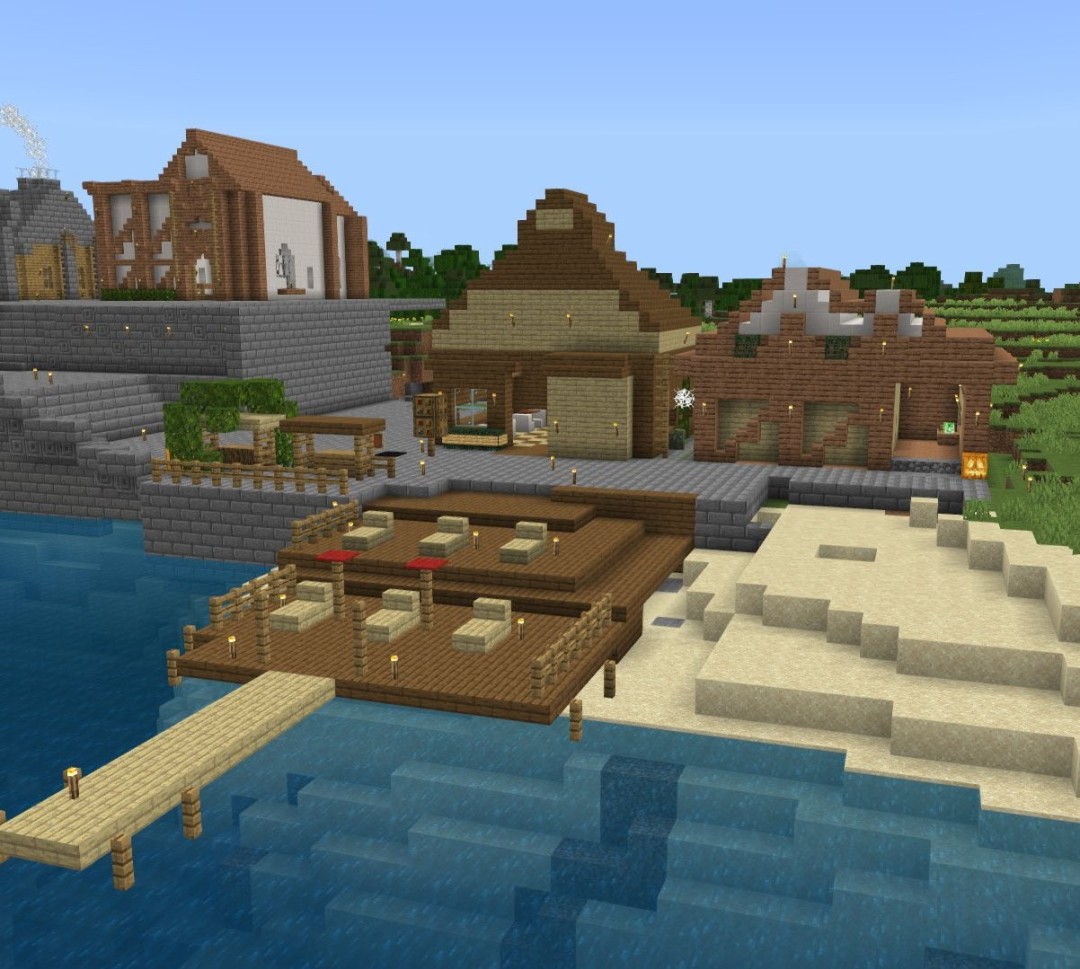 一生的事业!玩家晒《我的世界》岛屿建设10年间对比图