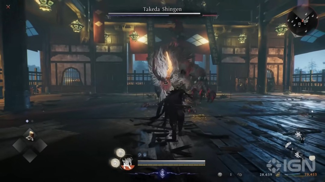  《仁王3》武田信玄Boss战实机演示：刀光剑影对决！