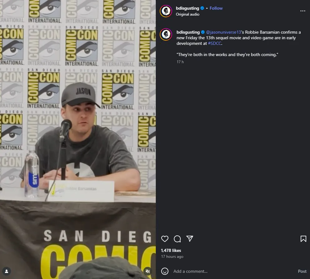 《十三号星期五》复活!将推续集电影和游戏续作