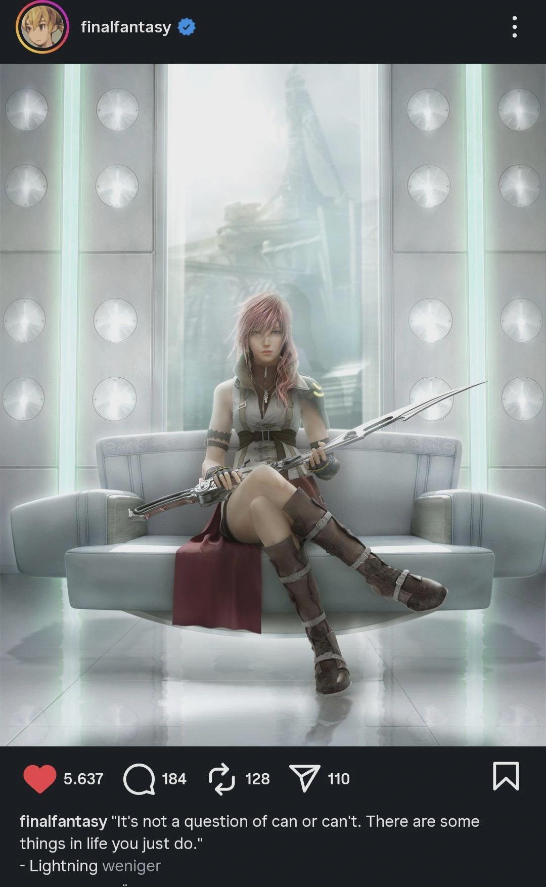  最终幻想13主角海报发布引发热议