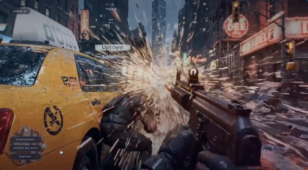  投资人展示AI游戏画面逻辑混乱引玩家群嘲