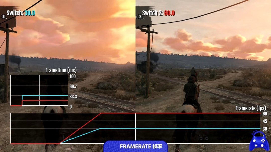  荒野大镖客救赎Switch双版本画质对比