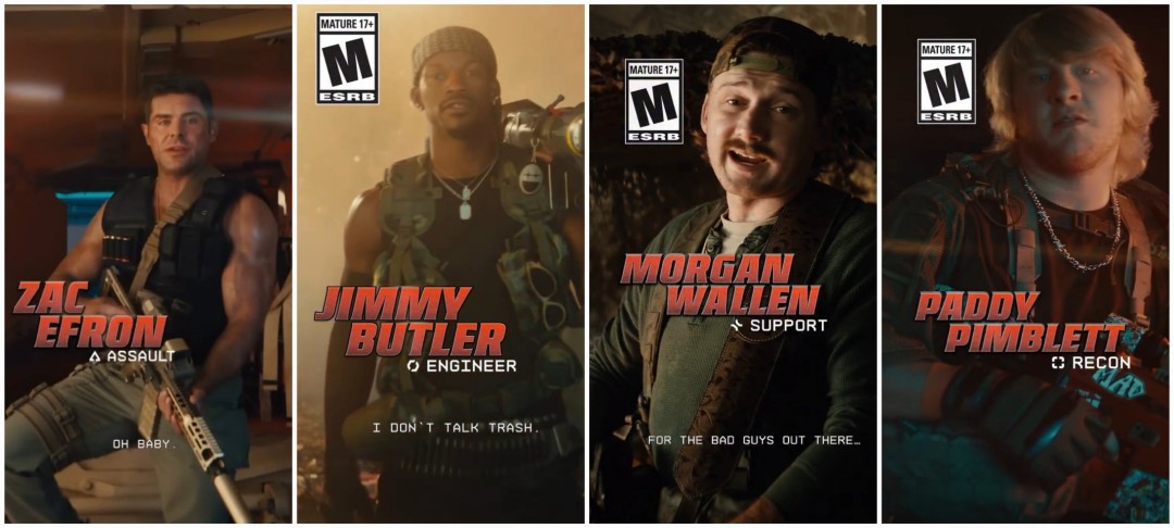 《战地6》官方真人发售宣传片 公开嘲讽COD名人皮肤