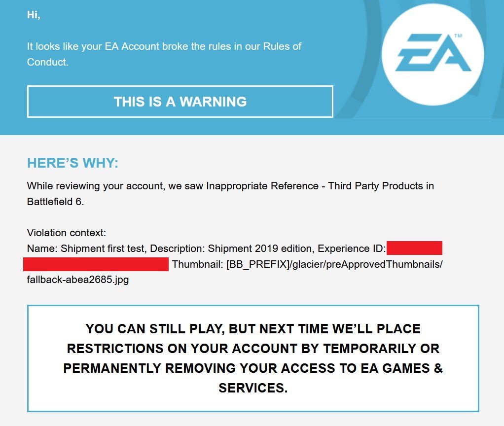  《战地6》门户模式禁用玩家自制COD地图