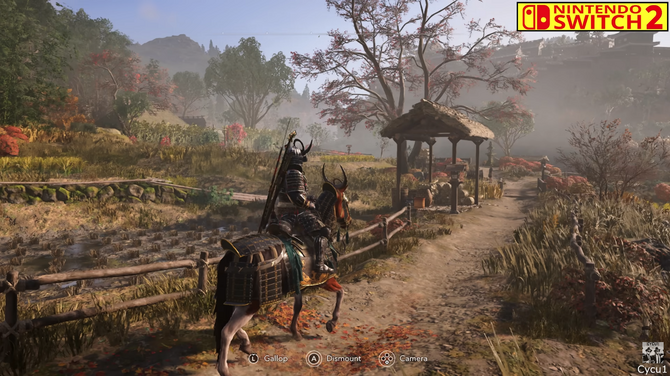 《刺客信条：影》Switch 2和PS5 Pro版画面对比