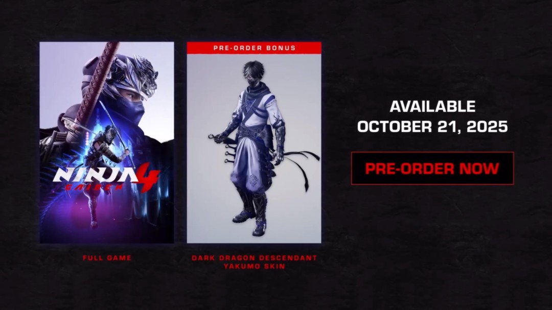 帅的不行 《忍者龙剑传4》官方故事预告片放出!