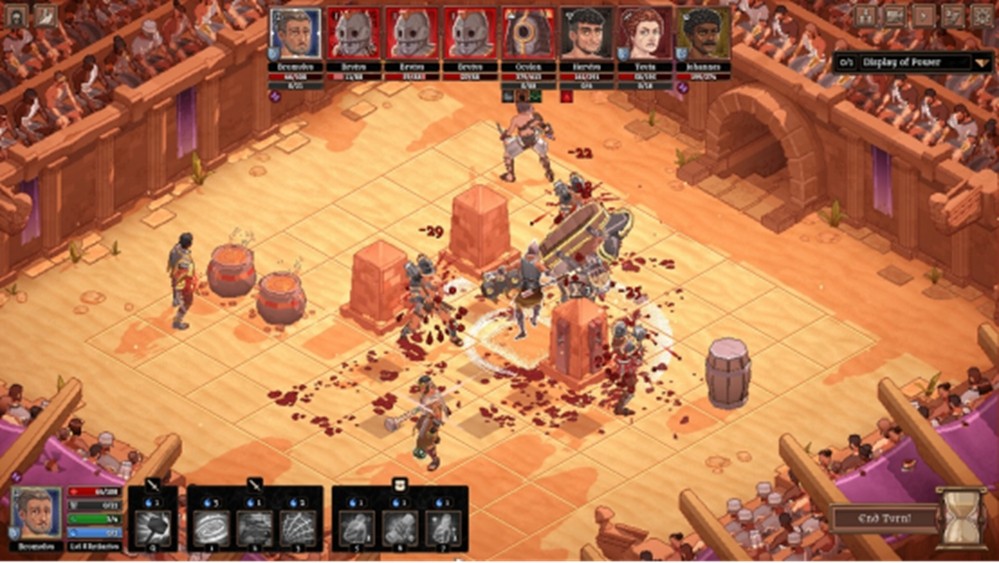 残酷回合制角斗士肉鸽游戏《角斗士血域》发布全新动画预告片