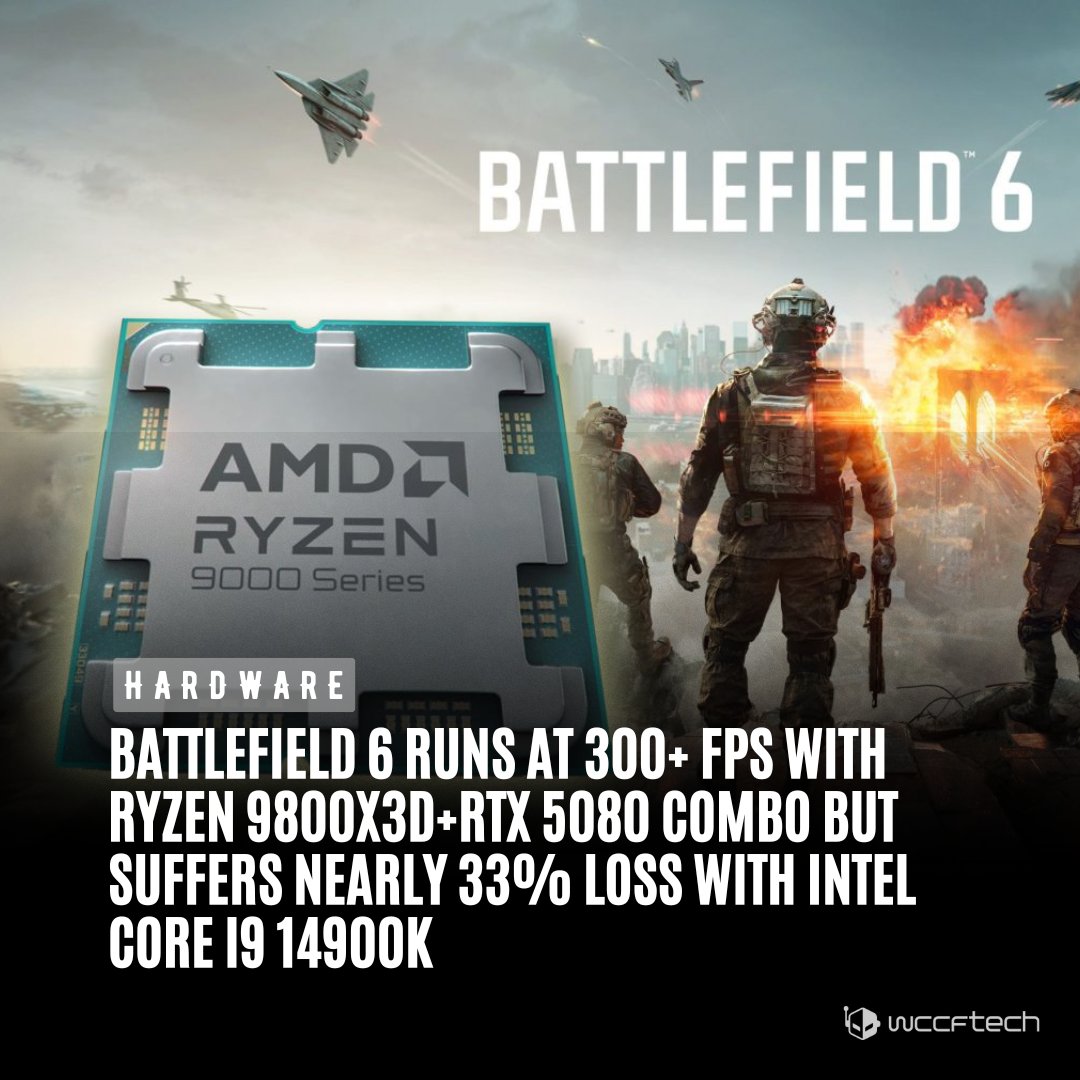  战地6 PC版优化极佳 9800X3D畅玩300帧