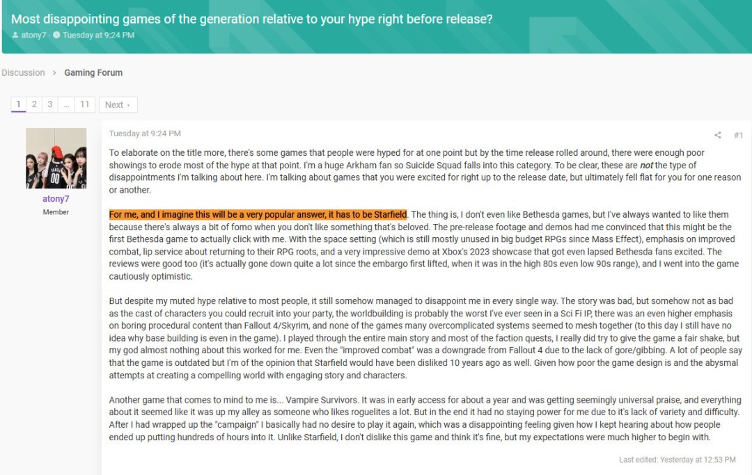 其他失望游戏列表