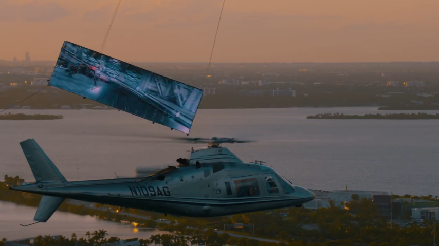  《忍者龙剑传4》发售 发布会直升机吊巨屏空中试玩