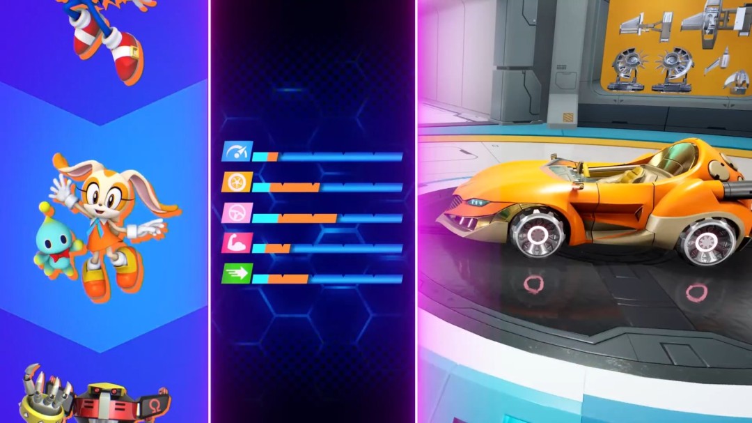 《索尼克赛车 交叉世界》全新预告 深度定制系统展示